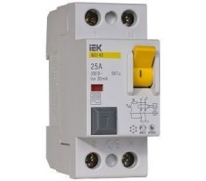 Выключатель дифференциального тока (УЗО) 2п ВД1-63 25A 30мA (MDV10-2-025-030)