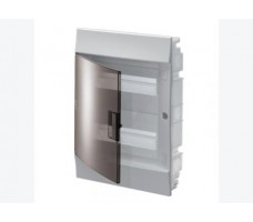 Щит распределительный встраиваемый ЩРв-п Mistral41 24М пластиковый прозрачная дверь с клеммами