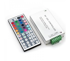 Контроллер для светодиодной ленты rgb RF с пультом 44 кнопки 12/24в 18А  